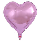 Set 3 Baloane din Folie Metalizata, Vivimall, Figurina Inima, Tema Ziua Indragostitilor, 45 cm, Ambalaj Individual, Pai Inclus, Umflare cu Aer sau Heliu, Roz - vivimall.ro