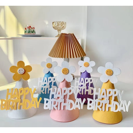 Set 3 Coifuri Cu Floare Din Spuma | BirthdayBliss - vivimall.ro