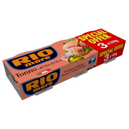 Set 3 conserve ton Rio mare in ulei de masline, 480gr - vivimall.ro