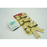 Set 3 fundite pentru brad, Aurii, 10 x 11 cm, din poliester, Vivimall - vivimall.ro