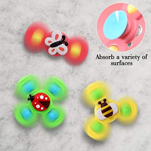 Комплект от 3 играчки Spinner за деца, Spinimals, пчела, пеперуда, калинка 