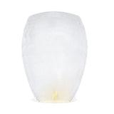 Set 3 Lampioane Zburatoare, Vivimall, Hartie Biodegradabila, 82 x 45 x 31 cm, Alb - vivimall.ro