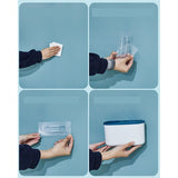 Set 3 Perii Pentru Toaletă, Din Silicon, Perie Zimțată, Cap Flexibil, Suport Adeziv, Pentru Montarea Pe Perete, 39 x 19 x 9,8 cm - vivimall.ro