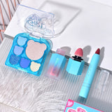 Set 3 Produse de Machiaj, KEVIN &amp; COCO, Ice Blue Bear, 6 culori, 15.5 x 13 x 3.4 cm