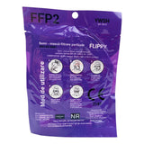 Set 30 bucati Masca de protectie faciala, Flippy®️, de unica folosinta, FFP2 CE 2163, 5 straturi, nesterila, ambalaj individual, Alb - vivimall.ro
