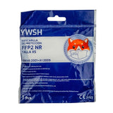 Set 30 bucati Masca de protectie faciala pentru copii, Flippy®️, de unica folosinta, FFP2 CE 2163, 5 straturi, nesterila, ambalaj individual, Copii, Alb - vivimall.ro