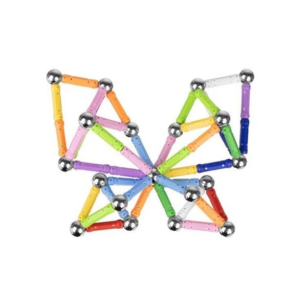 Set 308 Piese Betisoare Magnetice, Vivimall, din Plastic/Magnet, +3 Ani, Multicolor - vivimall.ro