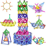 Set 308 Piese Betisoare Magnetice, Vivimall, din Plastic/Magnet, +3 Ani, Multicolor - vivimall.ro
