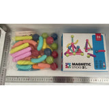 Set 36 de Piese Magnetice de Constructie, Vivimall, Puzzle, Forme, 3 Ani, ABS, Magnet, 18x6x16 cm, Multicolor - vivimall.ro
