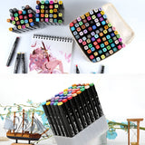Set Cutie 36 Markere, Cu Alcool, Artist Markers, Cutie Plastic Cu Maner - vivimall.ro
