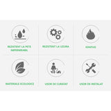 Set 36 Placi Autoadezive pentru Pardoseala, Flippy, din PVC, Impermeabil, Ignifug, Usor de Curatat, Dimensiune Placa 91.44 x 15.24 cm, Grosime 1.5 mm, Acoperire 5 m2, Model 11, Crem - vivimall.ro