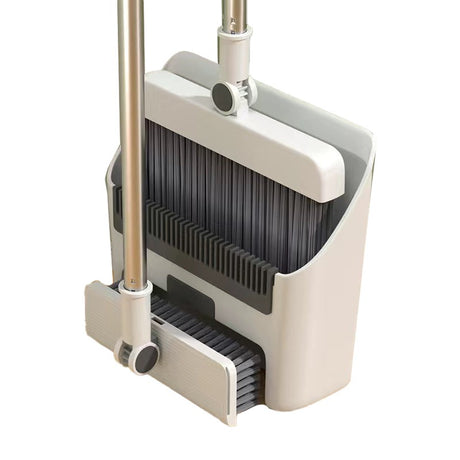 Matura Perie si Faras cu Coada Vivimall, Set 3in1, cu Dinti de Pieptene pentru Curatare Matura, rotativ, pliabil, detasabil, Otel inoxidabil si Polipropilena, Alb - vivimall.ro