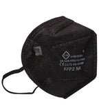 Set 4 bucati Masca de protectie faciala, Flippy, de unica folosinta pentru adulti, FFP2, KN95 CE 0370, 5 straturi, nesterila, ambalaj individual, Negru - vivimall.ro
