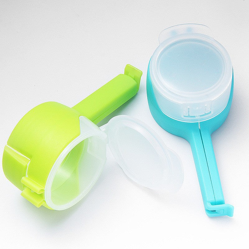 Set 4 Cleme Cu Capac Pentru Sigilare Pungi Alimente, Material Abs, Multicolor - vivimall.ro