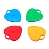 Set 4 Greutati pentru Baloanele cu Heliu, Vivimall, 32 grame, 8 grame Fiecare, Plastic, Forma Inima, Multicolor - vivimall.ro