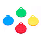 Set 4 Greutati pentru Baloanele cu Heliu, Vivimall, 32 grame, 8 grame Fiecare, Plastic, Forma Smiley Face, Multicolor - vivimall.ro