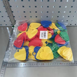 Set 4 Greutati pentru Baloanele cu Heliu, Vivimall, 60 grame, 15 grame fiecare, Plastic, Forma Inima, Multicolor - vivimall.ro