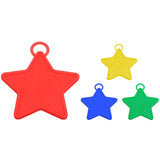 Set 4 Greutati pentru Baloanele cu Heliu, Vivimall, 60 grame, 15 grame fiecare, Plastic, Forma Stelute, Multicolor - vivimall.ro
