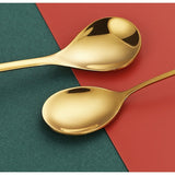 Set 4 Lingurite, Flippy, Tema Craciun, Model Carry The Merry, 4 Modele Tip Pandantiv cu Steluta, din Otel Inoxidabil, 19 x 16 x 2 cm, Multicolor - vivimall.ro