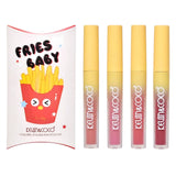 Set 4 lip gloss-uri Kevin&Coco Fries Baby Model C, nuanțe multicolor, vedere de ansamblu
