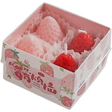 Set 4 Lumanari Parfumate, Vivimall, Model Capsunici, Ardere 30 min, 52g, 6.3 x 6.3 x 3.8 cm, Rosu/Roz - vivimall.ro