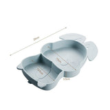 Set 4 Piese Diversificare Bebelusi, Vivimall, din Silicon, Model Iepure si Morcovii, 29 x 18 x 1.5 cm, Fara BPA, Multicolor - vivimall.ro