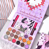 Set 4 Produse de Machiaj, KEVIN &amp; COCO, Black-White Witch, 22 culori, 19.7 x 21.2 x 2.5 cm