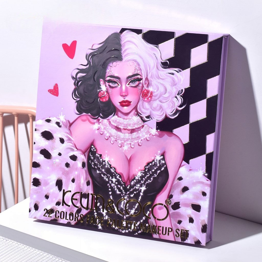 Set 4 Produse Machiaj Black-White Witch | ColorUp - vivimall.ro