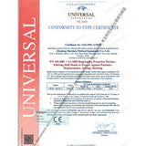 Set 40 bucati Masca de protectie faciala, Flippy®️, de unica folosinta, FFP2 CE 2163, 5 straturi, nesterila, ambalaj individual, Alb - vivimall.ro