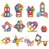 Set 40 Piese Magnetice de Constructie, Vivimall, Piese Mici, Magnetic Blocks, Forme Geometrice, 3 Ani, ABS, Magnet, 20.5 x 14.5 x 12 cm, Multicolor - vivimall.ro