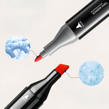 Set Cutie 48 Markere, Vivimall, cu Alcool, Artist Markers, Cutie Plastic cu Maner, Vivimall, Multicolor - vivimall.ro