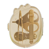 Set 4in1 de Ingrijire Unghii pentru Bebelusi, Vivimall, Cutie de Depozitare Dinozaur Transparent, 0-6 Ani, 11.5 x 9 x 3 cm, Bej - vivimall.ro