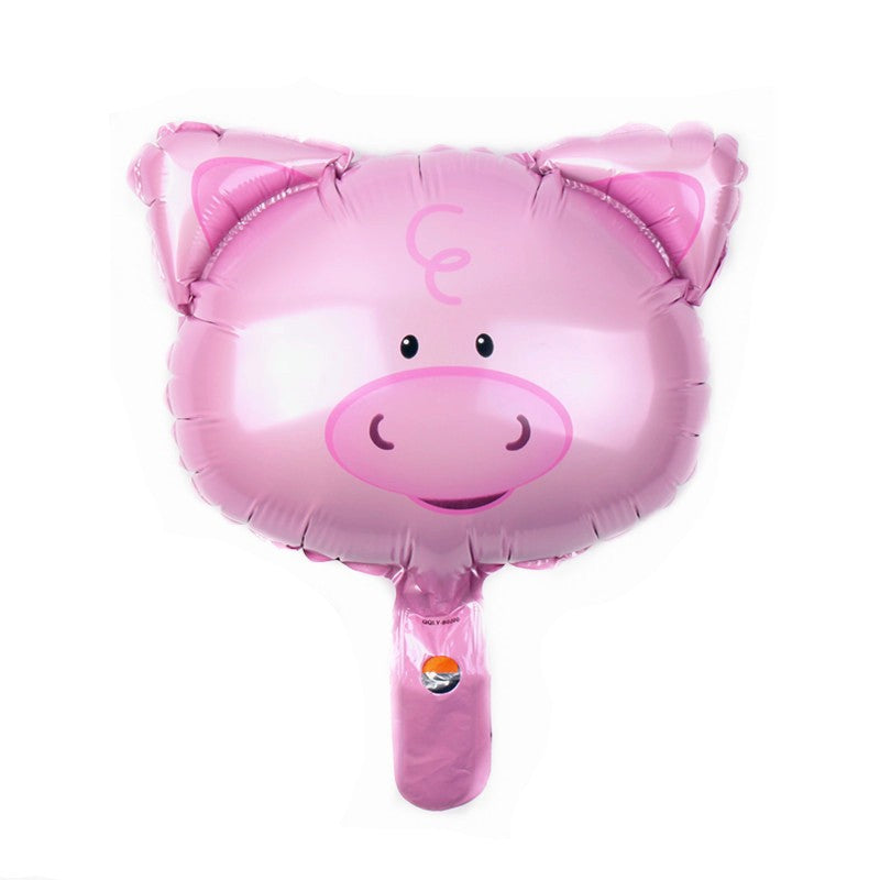 Set 5 Baloane Folie Metalizata, Vivimall, Figurine Animale Domestice, 30 cm, Ambalaj Individual, Pai inclus, Umflare cu Aer sau Heliu, Multicolor - vivimall.ro