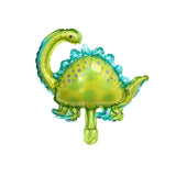 Set 5 Baloane Folie Metalizata, Vivimall, Figurine Dinozauri, 30 cm, Ambalaj Individual, Pai inclus, Umflare cu Aer sau Heliu, Multicolor - vivimall.ro