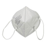 Set 5 bucati Masca de protectie faciala, Flippy®️, de unica folosinta, FFP2 CE 2163, 5 straturi, nesterila, ambalaj individual, Alb - vivimall.ro