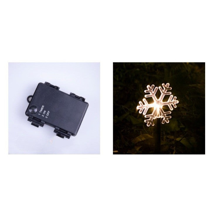 Комплект от 5 LED градински лампи с батерии, 35,5 см