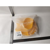 Set 5 piese diversificare bebelusi si copii din silicon Vivimall, baveta, farfurie compartimentata cu ventuza, bol cu ventuza, tacamuri, fara alergeni, galben - vivimall.ro