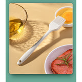 Set 5 Ustensile De Bucatarie, Din Silicon+Inox, Termorezistente, Antiaderente, 28 X 26 X 2 Cm, Alb Ivory - vivimall.ro