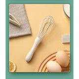 Set 5 Ustensile De Bucatarie, Din Silicon+Inox, Termorezistente, Antiaderente, 28 X 26 X 2 Cm, Alb Ivory - vivimall.ro