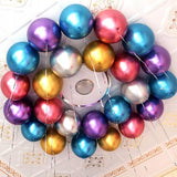 Set 50 Baloane din Latex Chrome, Vivimall, Model Party, 23 cm, Multicolor, 2.2 g - vivimall.ro