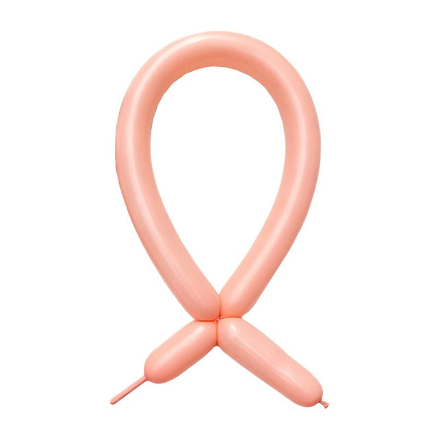 Baloane de Modelaj, Flippy, Set 50 bucati, Model Standard, din Latex, 30 x 1.5 cm, 1.8 g per unitate, pana la 150 cm, Portocaliu - vivimall.ro