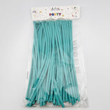 Baloane de Modelaj, Flippy, Set 50 bucati, Model Standard, din Latex, 30 x 1.5 cm, 1.8 g per unitate, pana la 150 cm, Albastru Tiffany - vivimall.ro