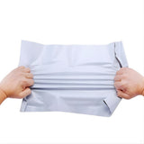 Pungă curierat deschisă 350x400x40mm, detaliu adâncime și capacitate de umplere