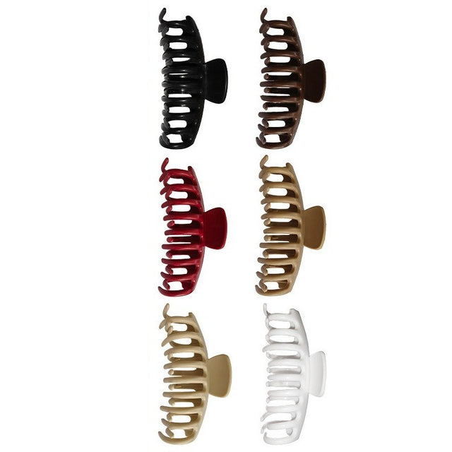 Set 6 Cleme de Par, Vivimall, din Silicon Moale, Rezistent, 10.9 x 4.5 x 4.6 cm, Multicolor - vivimall.ro