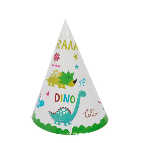 Set 6 Coifuri, Vivimall, Colectia Dino Park, 20 x 14 cm, din Carton, Multicolor - vivimall.ro