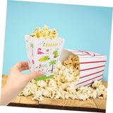 Set 6 Cutii de Popcorn, Vivimall, Colectia Dino Park, 9 x 13 cm, din Carton, Multicolor - vivimall.ro