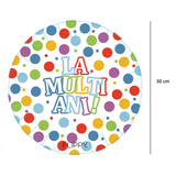 Set 6 Farfurii Carton La Multi Ani 30 Cm | CheerTime 2 - vivimall.ro