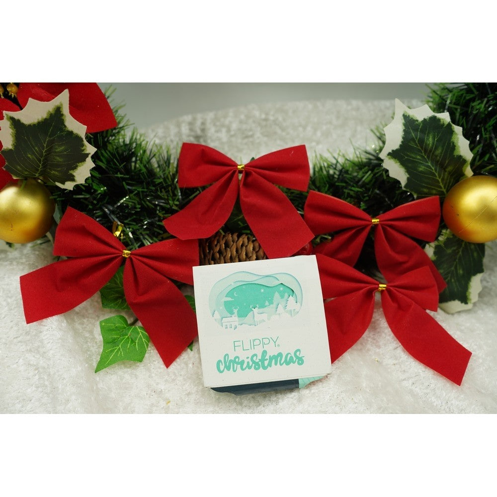 Set 6 fundite pentru brad, Rosii, clasice , 7 x 8 cm, din poliester, Vivimall - vivimall.ro