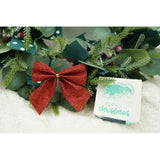 Set 6 fundite pentru brad, Rosii, clasice, cu sclipici, 8 x 9 cm, din poliester, Vivimall - vivimall.ro