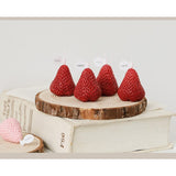 Set 6 Lumanari Parfumate, Model Capsunici, Ardere 30 Min, 78G